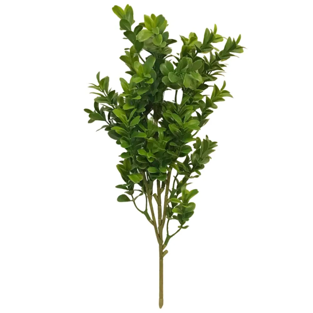 Ramo verde in pvc con foglie piccole