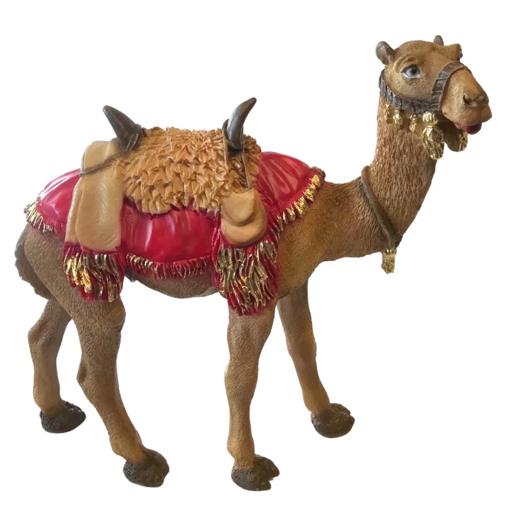 Cammello in piedi in resina per statue da 20 cm