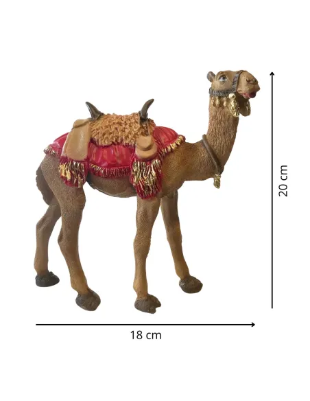 Cammello in piedi in resina per statue da 20 cm
