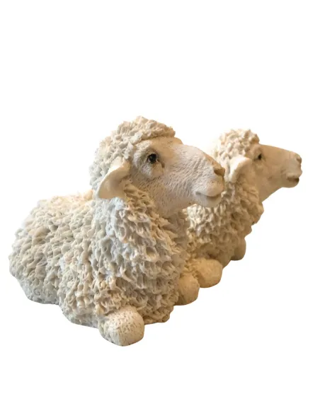 Pair of Resin Sheep for 20 cm Nativity Figures
