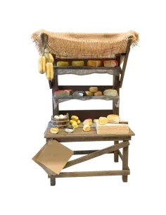 Bancarella con formaggi per statue da 25-30 cm 2