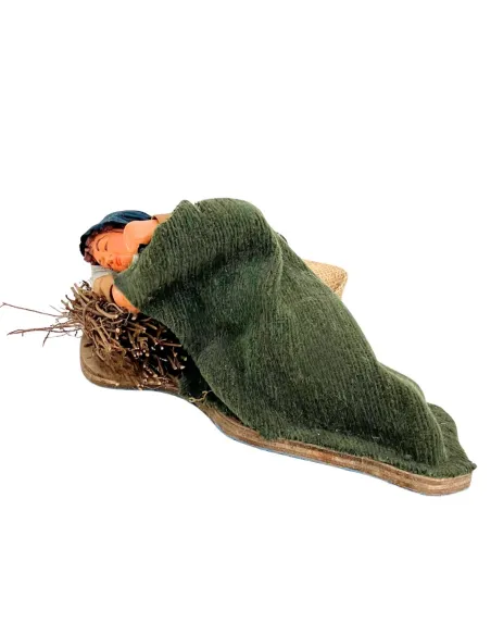 Animated Terracotta Sleeping Man - 25 cm