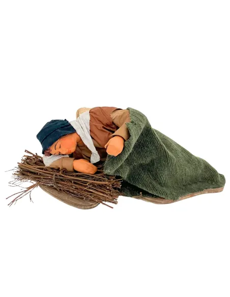 Animated Terracotta Sleeping Man - 25 cm