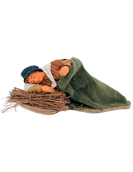 Animated Terracotta Sleeping Man - 25 cm