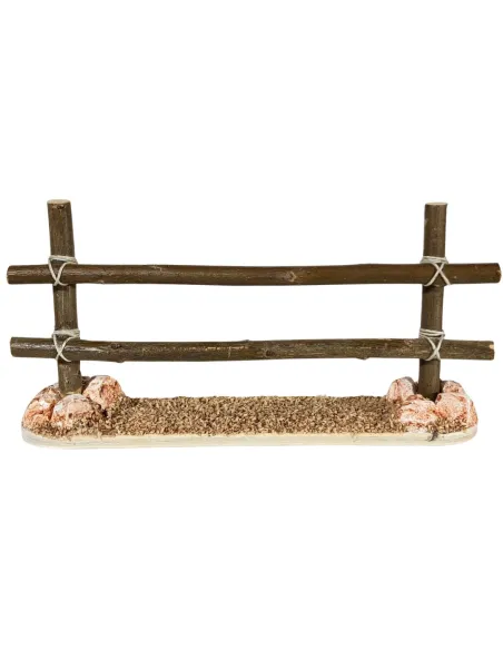 Staccionata grezza in legno per statue da 10-12 cm