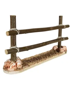 Staccionata grezza in legno per statue da 20 cm