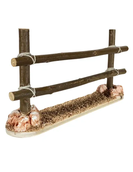 Staccionata grezza in legno per statue da 20 cm