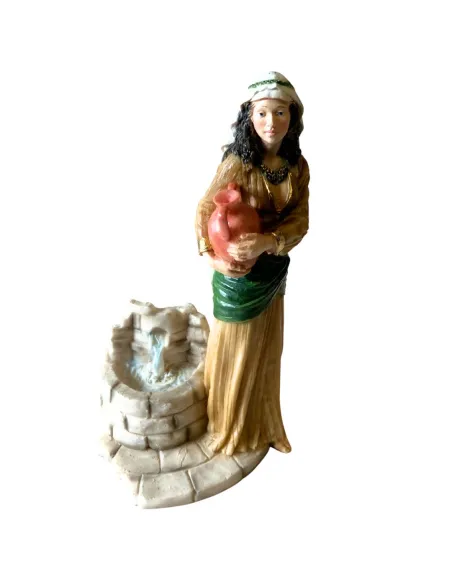 Donna alla fonte in resina serie 20 cm