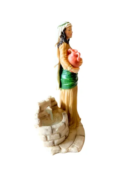 Donna alla fonte in resina serie 20 cm