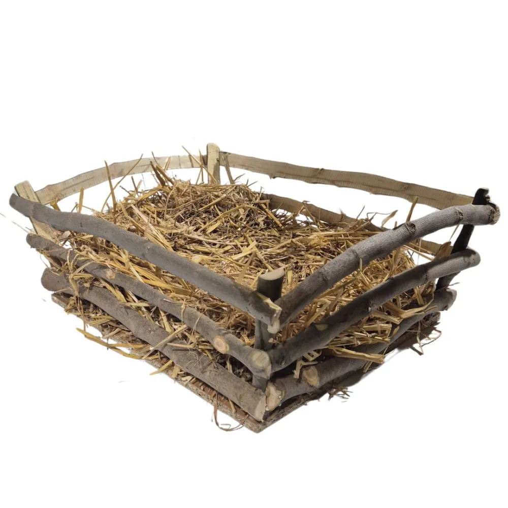 Wooden cradle for Baby Jesus figure measuring 20–22 cm