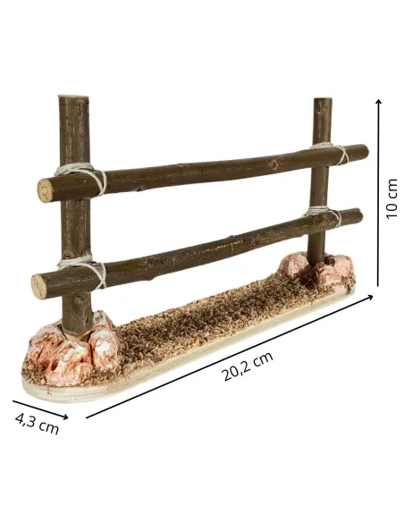 Rustic Wooden Fence for 20 cm Nativity Figures