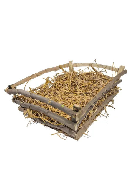 Culla in legno per Bambinello di 20-22 cm