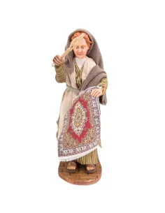 Animated Palestinian Woman Beating a Rug - 30 cm 2