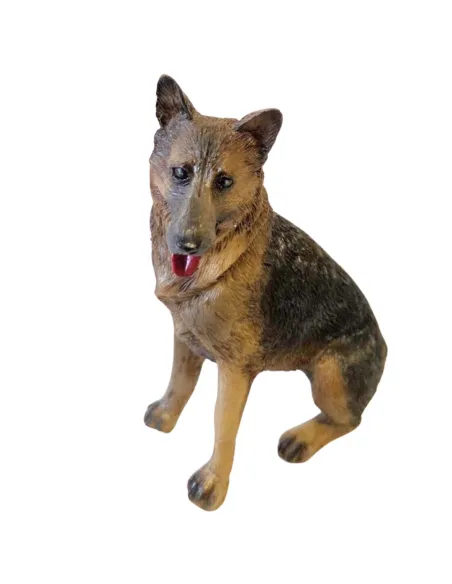 Seated Resin German Shepherd for 30 cm Nativity Figures