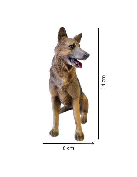 Seated Resin German Shepherd for 30 cm Nativity Figures