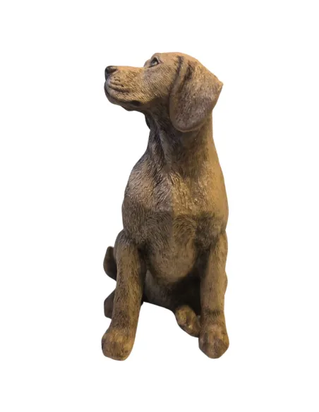Cane in resina seduto per statue da 30 cm