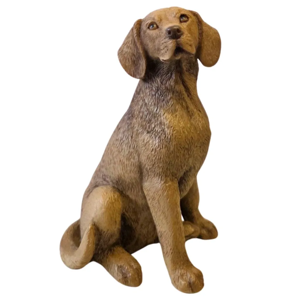 Cane in resina seduto per statue da 30 cm