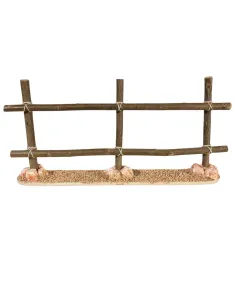 Staccionata grezza in legno per statue da 30 cm 2