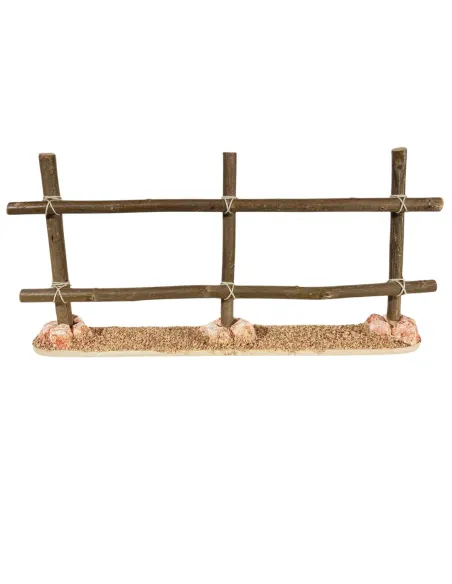 Staccionata grezza in legno per statue da 30 cm