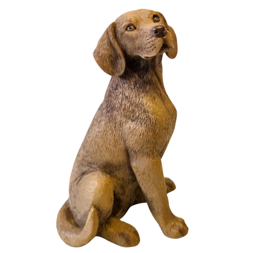 Cane in resina seduto per statue da 30 cm