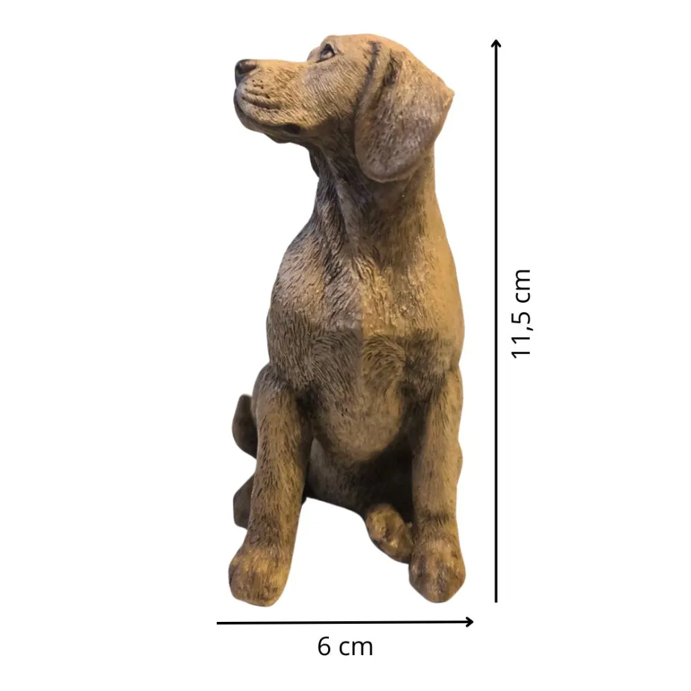 Cane in resina seduto per statue da 30 cm