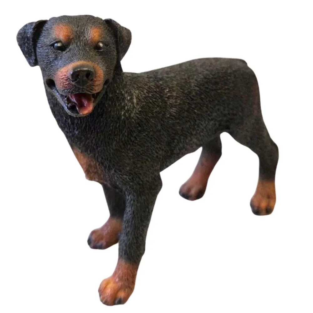 Cane in piedi in resina per statue da 30 cm