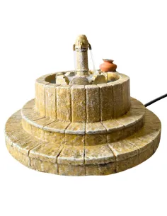 Fontana a 3 getti in resina per statue da 8-10 cm 2