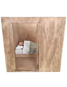 Animated Sleepless Man Scene Box - 30 cm