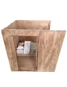 Animated Sleepless Man Scene Box - 30 cm 2