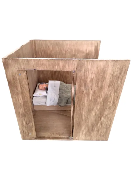 Animated Sleepless Man Scene Box - 30 cm