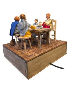 Animated Children Playing Tombola with Sound for 30 cm Nativity Figures 2