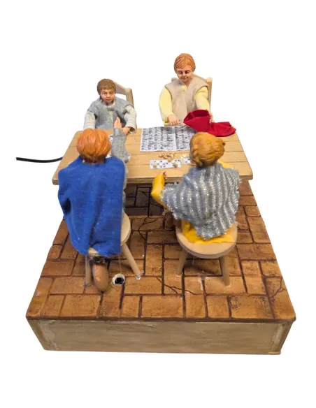 Animated Children Playing Tombola with Sound for 30 cm Nativity Figures