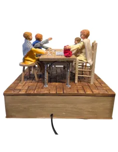 Animated Children Playing Tombola with Sound for 30 cm Nativity Figures