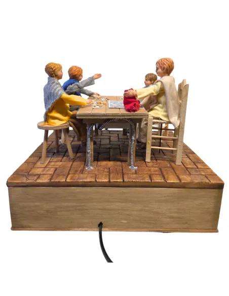 Animated Children Playing Tombola with Sound for 30 cm Nativity Figures
