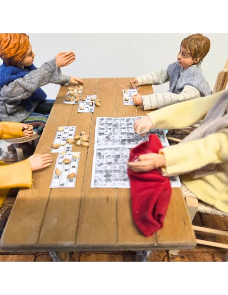 Animated Children Playing Tombola with Sound for 30 cm Nativity Figures