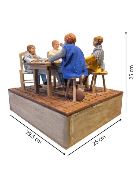 Animated Children Playing Tombola with Sound for 30 cm Nativity Figures