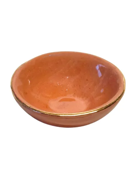 Terracotta Bowl with Gold Rim for 25–30 cm Nativity Figures