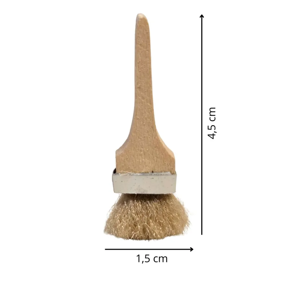 Pennello con manico in legno per statue da 25-30 cm