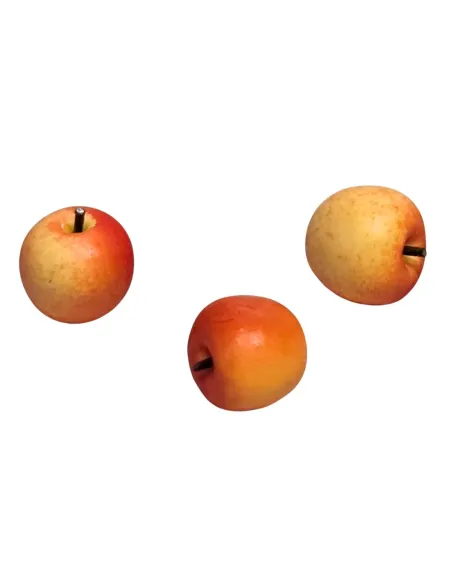 Set of 3 Two-Tone Apples for 30 cm Nativity Figures