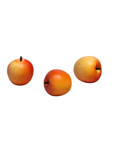 Set of 3 Two-Tone Apples for 30 cm Nativity Figures