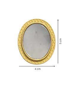 Oval Mirror with Gold-Coloured Frame for 25–30 cm Nativity Figures 2