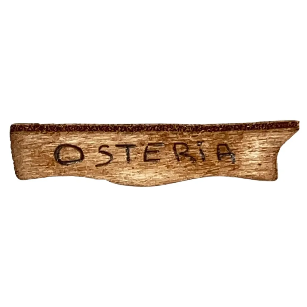 Wooden "Osteria" Sign for 8–10 cm Nativity Figures