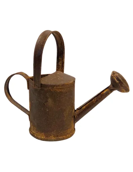 Annaffiatoio in metallo effetto ruggine per statue da 30-35 cm