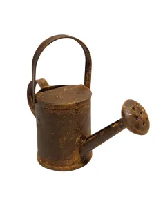 Rust-Effect Metal Watering Can for 30–35 cm Nativity Figures