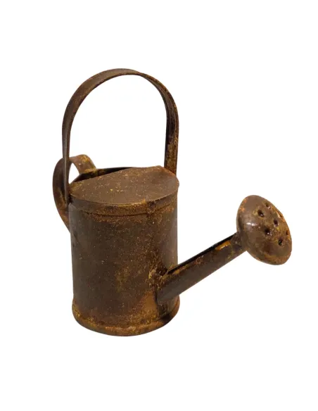Rust-Effect Metal Watering Can for 30–35 cm Nativity Figures