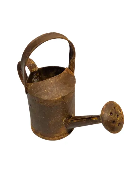 Rust-Effect Metal Watering Can for 30–35 cm Nativity Figures