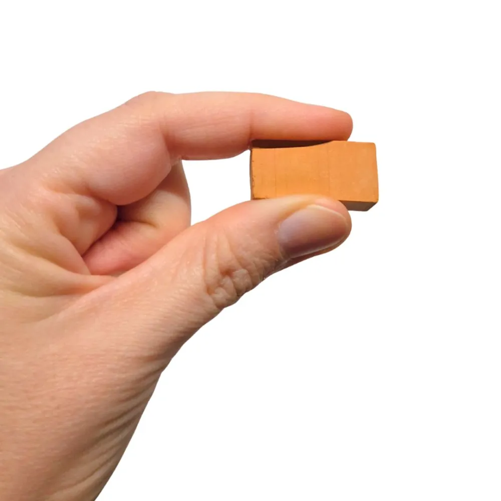 Confezione da 50 pezzi mattoni in terracotta per statue da 20 cm