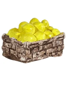 Plaster Basket with Lemons for 25–30 cm Nativity Figures