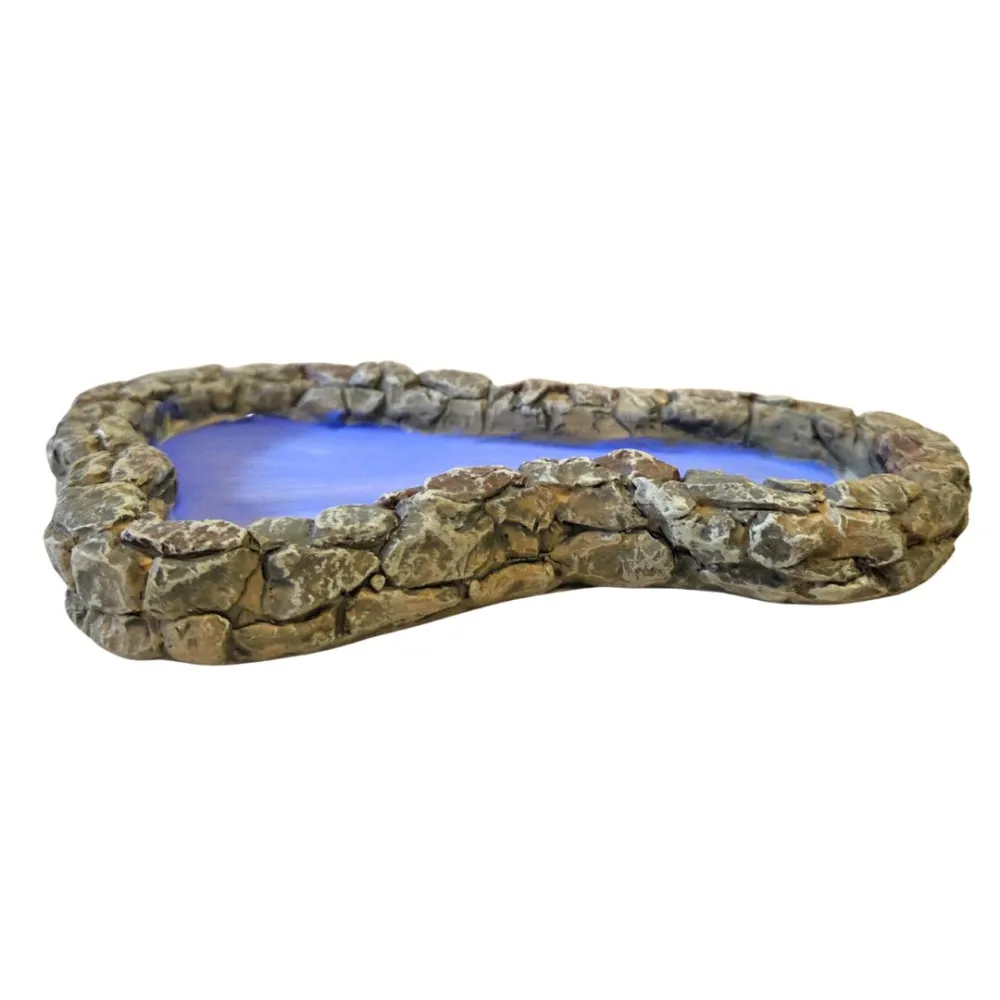 Laghetto con acqua finta per statue da 6 a 10 cm