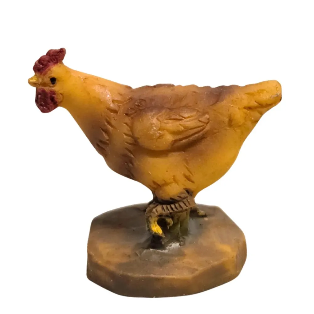 Set 5 gallinacei in resina per statue da 10-12 cm